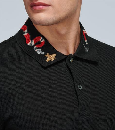 gucci poloshirt|gucci polo shirt snake collar.